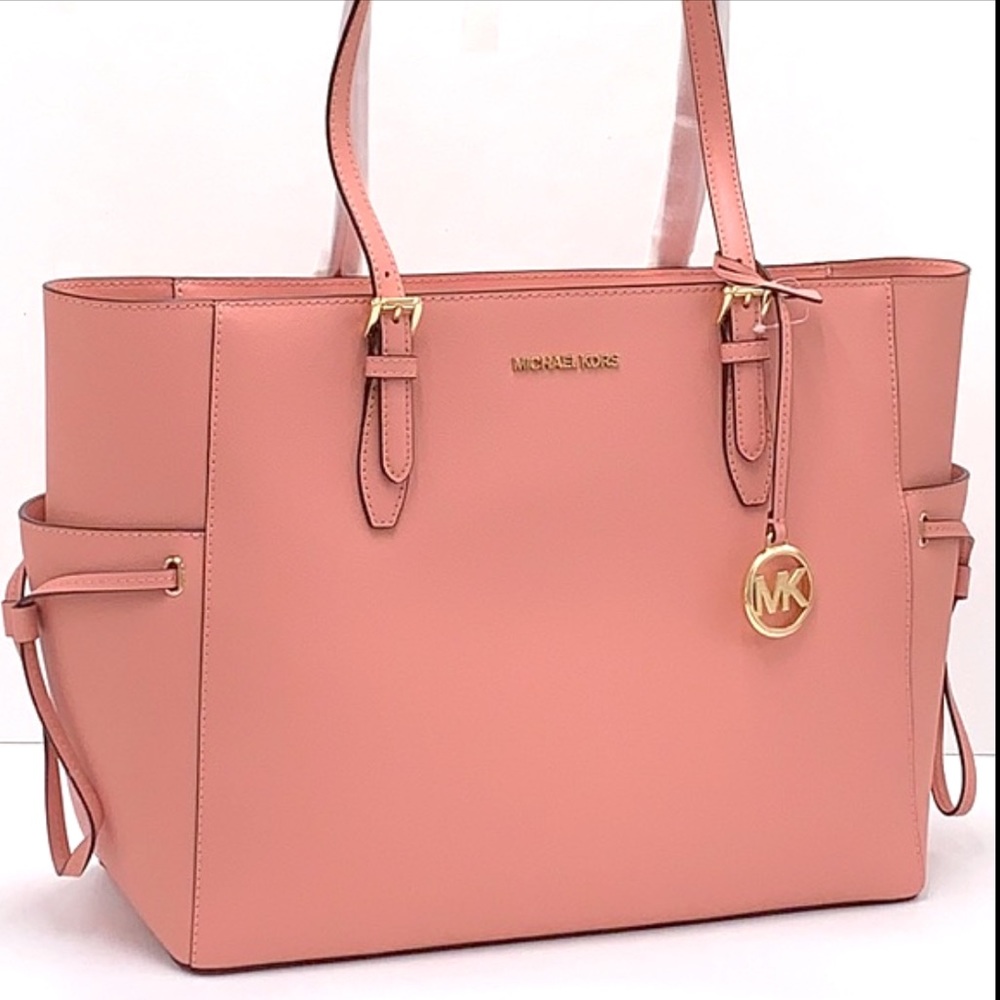 MICHAEL KORS GILLY LARGE DRAWSTRING TRAVEL TOTE PRIMROSE COLOR - Picture 2 of 15
